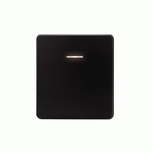 KRANZ MIELE ROUND мех. выкл. 1 кл. СУ (инд.) 10А оникс KR-78-0713-3