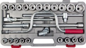 Набор торц гол НИЗ "Шоферский инструмент №4", 1/2", ст 40Х, в пластик кейсе, 26пр zu2761-40