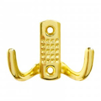 Крючок-вешалка мебельн 2-рожк StahlBuro 212B GP золото В68*Ш51*Г25 ЕВРОПАКЕТ(300,50)