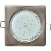 Ecola GX53 H4 св-к Квадрат Сатин-хром выпуклый 41x107 FS53S4ECB (10!)