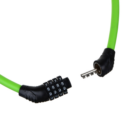 VETTA Замок велосипедный, 12x800мм, с матовым кодовым замком из 4 цифр, 2 цвета