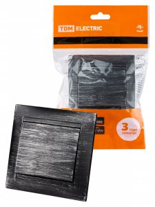 TDM Лама выкл. СУ перекрестный 1 кл. 10А старинное серебро SQ1815-0629