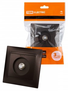 TDM Лама роз. СУ SAT (F-разъем) 0-2400МГц шоколад SQ1815-0521