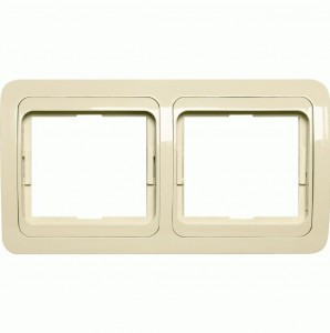 Smartbuy Марс Рамка 2-местная горизонтальная бежевая (SBE-02i-00-FR-2)