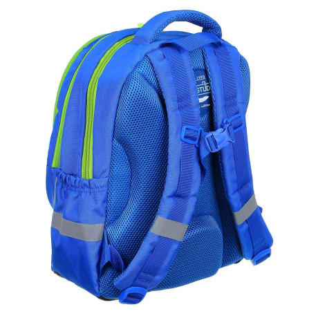 ДИНО БЭК ТУ СКУЛ Рюкзак шк. полужесткий 37х28х14см, 3отд., 2карм., эргон.спинка, ПЭ