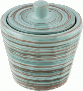 Сахарница Ностальгия скандинавия, 0,2л, 9*9см (кратность 8!!!) керамика 101288