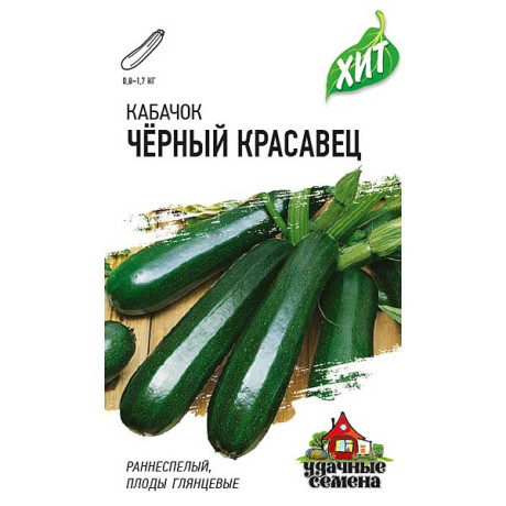 Кабачок Черный красавец (метал) Гавриш Ц x10