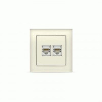 UNIVersal Бриллиант роз. компьют. СУ 2 мест. сл. кость (керам. осн., RG45) 1080