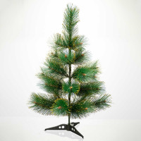 Елка HJ 60-82 60 см золото 25 веток пластиковая подставка