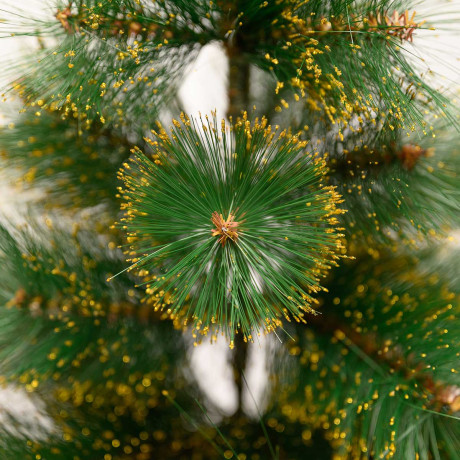 Елка HJ 60-82 60 см золото 25 веток пластиковая подставка