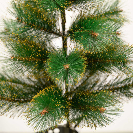 Елка HJ 60-82 60 см золото 25 веток пластиковая подставка