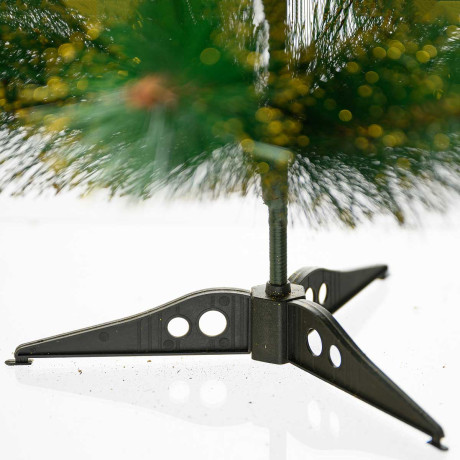 Елка HJ 60-82 60 см золото 25 веток пластиковая подставка