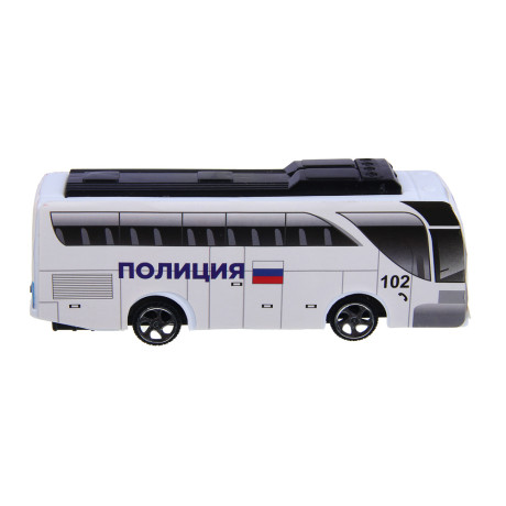 ИГРОЛЕНД Автобус "Спецслужбы", пластик, инерция, 11,5х9х3,5 см, 4 дизайна