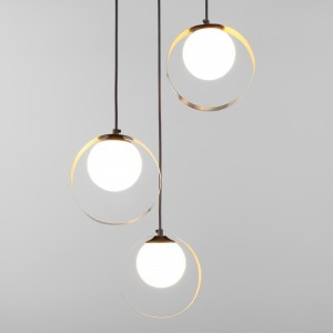 EUROSVET св-к подвесной G9 3x7W 380х900 металл черный/белый/бронза Dublin 50205/3 a051774