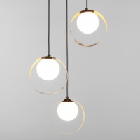 EUROSVET св-к подвесной G9 3x7W 380х900 металл черный/белый/бронза Dublin 50205/3 a051774