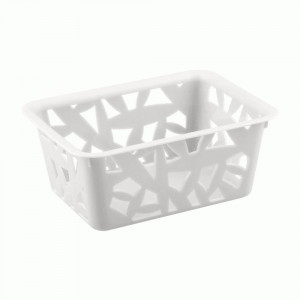 Корзинка универсальная 145х107х60 мм xs, 0,6л белый (18!) 431226816 Бытпласт