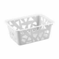 Корзинка универсальная 145х107х60 мм xs, 0,6л белый (18!) 431226816 Бытпласт