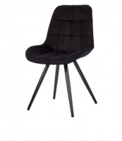 Стул обеденный Polini Home Verona SM (ДхГхВ) 53х58х89 см, черный-черный(кратно2!!!) (мест 1)