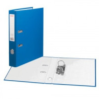Папка-регистратор 50мм, покрытие из ПВХ, синяя, б/уголка STAFF эконом 225977