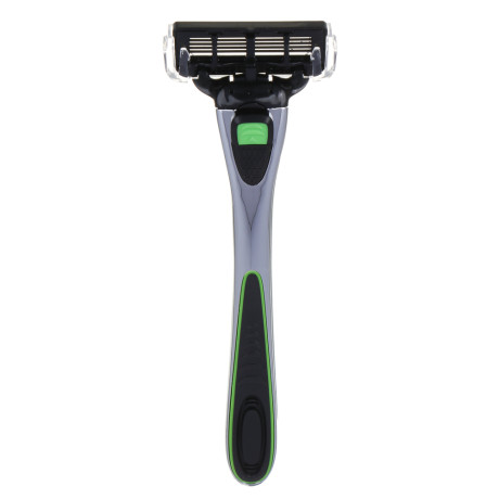 PROWAY Станок для бритья мужской(5 лезвий) + 2 сменных кассеты, пластик