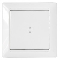 Bylectrica СТИЛЬ выкл. 1 кл. СУ перекрестный белый, (С6/2 10-825)