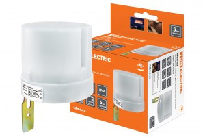 TDM фотореле (датчик освещенности) ФРЛ-03 25А, 5500Вт с регулировкой освещ. 5-50лк SQ0324-0003