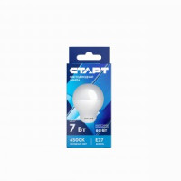 СТАРТ ECO A60 E27 7W 6500K 6K матов./пластик LEDGLSE27 7W65