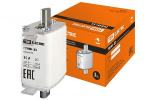 TDM предохранитель ППНН-33 габарит 00,  10А (3!) SQ0713-0054