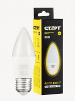 СТАРТ лампа св/д Свеча С37 E27 10W(800lm) 2700K 2K 107x38 матов пласт/металл тёплый свет WS 17273