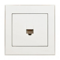 Lezard RAIN роз. компьют/телеф. СУ 1 мест. бел. (корпус PC) 703-0202-143