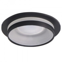 Feron св-к встр. под лампу MR16 G5.3, черный 40х92 DL362 48812