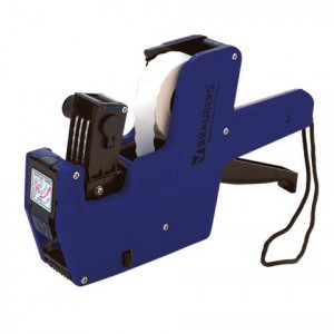 Этикет-пистолет BRAUBERG 1-строч (цифры, знаки), 8симв, 22*12мм волн (этикетка 123572-123575),290436