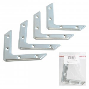 Уголок оконный 75х75 цинк б/шур 4 шт. Инд.упаковка+ШК (цена за 4шт) (125) Кунгур