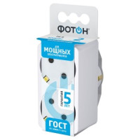 ФОТОН АМ 16-2E разветвитель (тройник) 2роз. 16А белый, земля (линейный), арт.12322