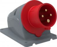 IEK MAGNUM силовая вилка CEE стационарная ССИ-514 16А-6ч/380-415В 3Р+РЕ IP44