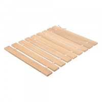 Коврик деревянный с орнаментом &quot;Рогожка&quot;, 42*35*1см, липовая рейка, 33422 Банные штучки