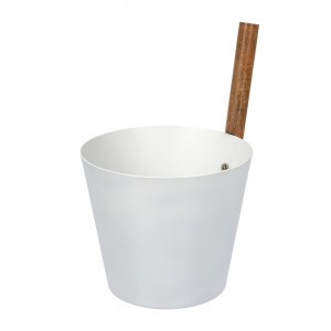 Бадья 5л, белая, алюминий, 41288 Банные штучки