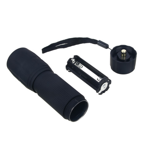 ЕРМАК Фонарь с фокусировкой 0,75 Вт LED, 3xAAA, резинопластик, 11,5х3 см