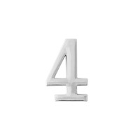 Цифра дверная &quot;4&quot; хром Apecs  \100 (500)