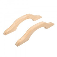 Ручка дверная деревянная большая липа 2шт/компл 3596 Банные штучки