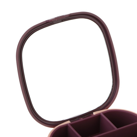 Шкатулка для украшений, 10x10x3 см, пластик, 2 цвета