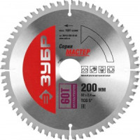 Диск пильный ЗУБР &quot;МАСТЕР&quot; &quot;Точный-МУЛЬТИ рез&quot; по алюминию, ламинату, пластику, ДСП, 200x32, 60Т