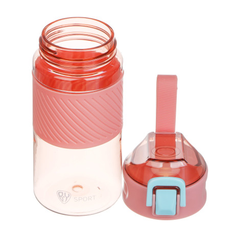 Бутылка спортивная для воды с силиконовым поильником тм BY SPORT, 500мл, 18,5x8,5см, 500мл, PC, 2 цв