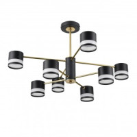 LUMION 8240/8C COMFI LN25 черн./латунь, мет./акрил люстра LED GX53 8x7W 220V LANIKA