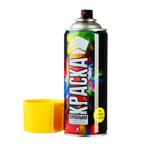 ЕРМАК Краска аэрозоль 400мл, ярко-желтая (9001/41)