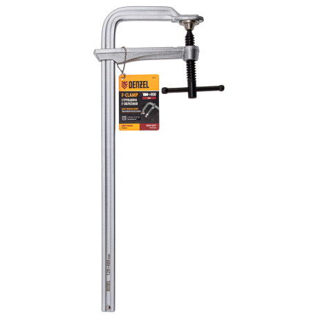 Струбцина F-образная, 120x400мм, кованая Denzel