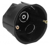 ЭРА KUT-68-45-black кор. уст. КУТ 68х45мм для твердых стен саморез. черная IP20 1348