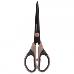 Ножницы BRAUBERG "Special", 165 мм, тефлоновое антискользящее покрытие, 2-х сторонняя заточка, блист