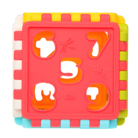 Развивающая игрушка сортер ИГРОЛЕНД "Бизикуб", PP, 8,2х8,2х8,2см