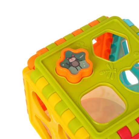 Развивающая игрушка сортер ИГРОЛЕНД "Бизикуб", PP, 8,2х8,2х8,2см